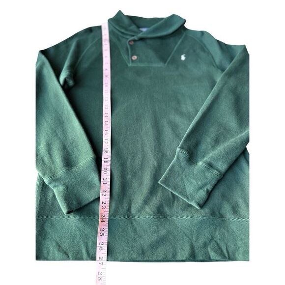 Polo Ralph Lauren Estate Shawl-Collar Sweater In Green Size XL(18-20) - Picture 11 of 11